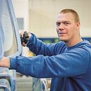 Logistiker bei der Arbeit