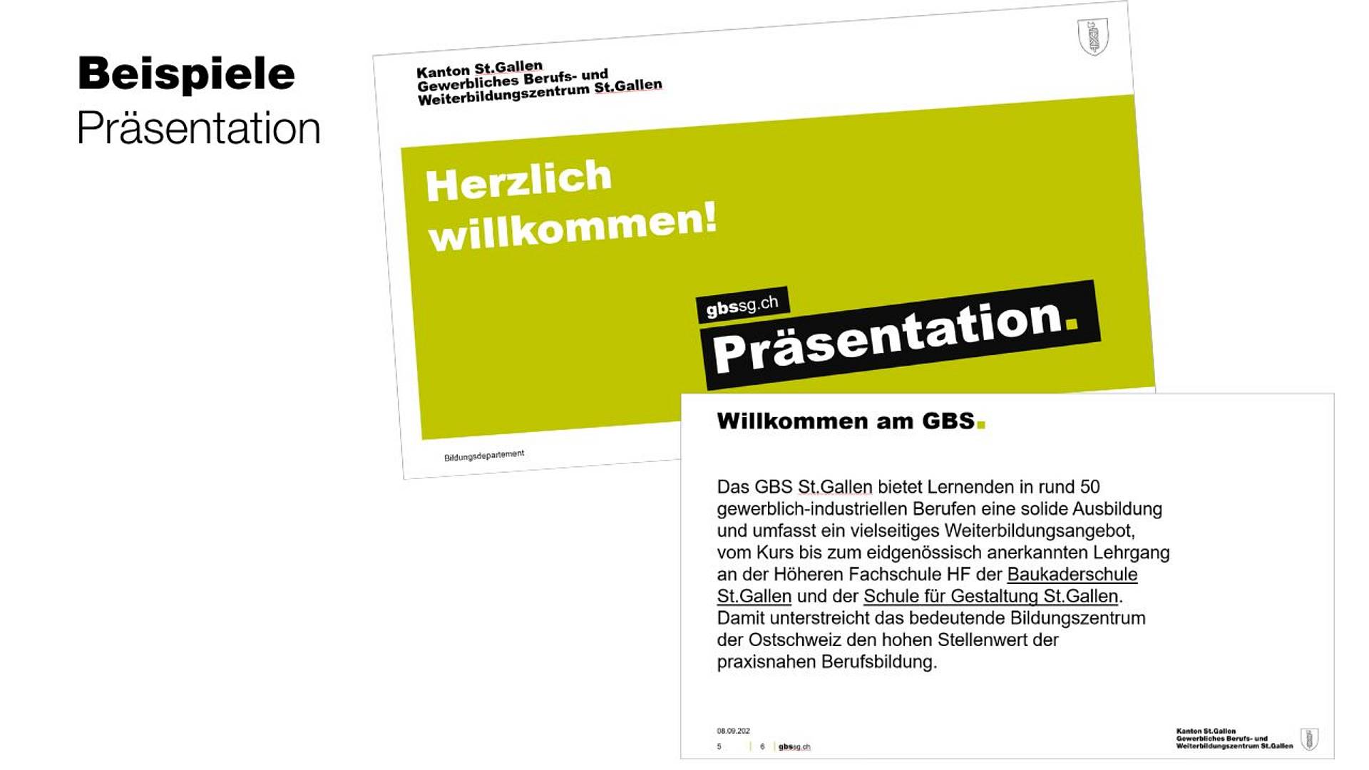 Beispiel einer Power-Point-Präsentation im CDCI