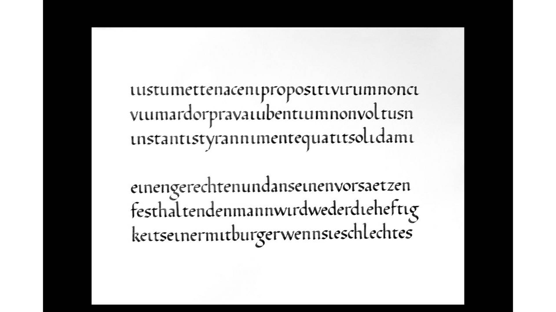 Gedruckter Text mit langen, zusammengesetzten Wörtern in einer serifenbetonten Schrift auf weissem Hintergrund.